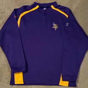 Minnesota Vikings Pullover Jacket Size XL NFL Men's Reebok Purple